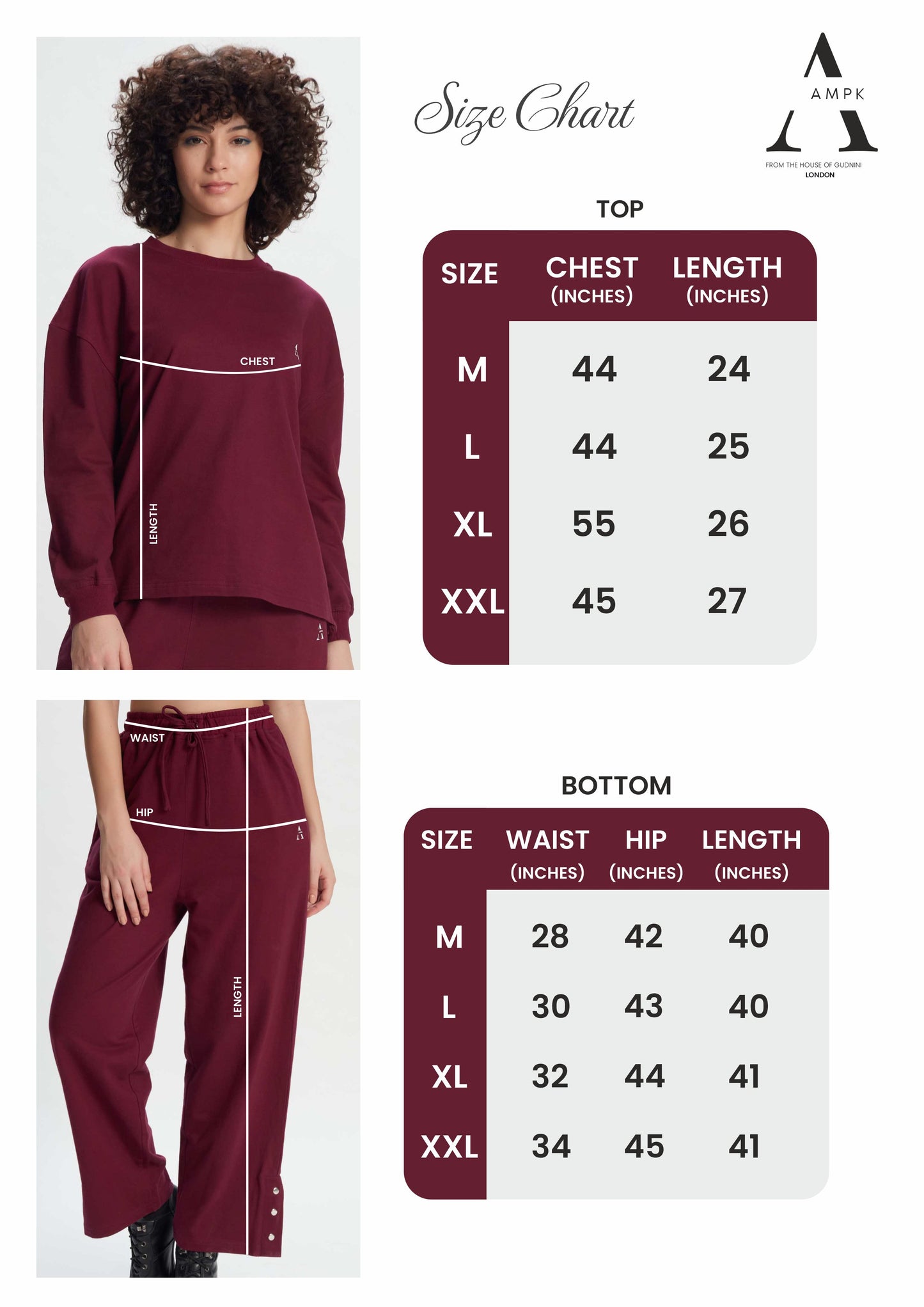 MELODIC WINE SWEAT SHIRT AND PANT