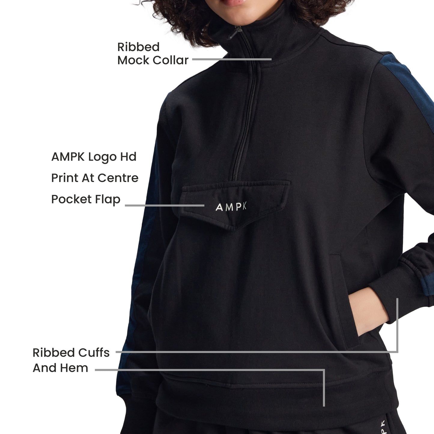 VISTA BLACK SWEAT SHIRT AND CARGO