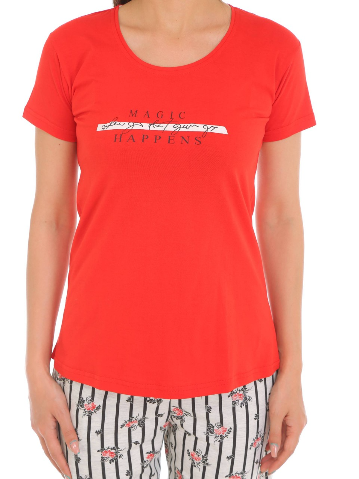 Hosiery T-Shirt Pyjama Set