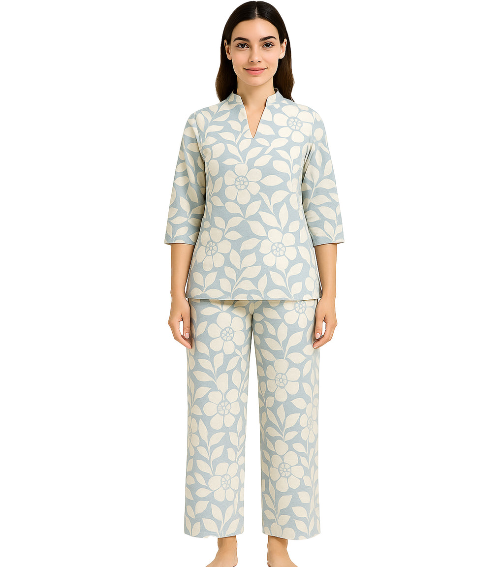 ELEGANT FLORAL PAJAMA SET