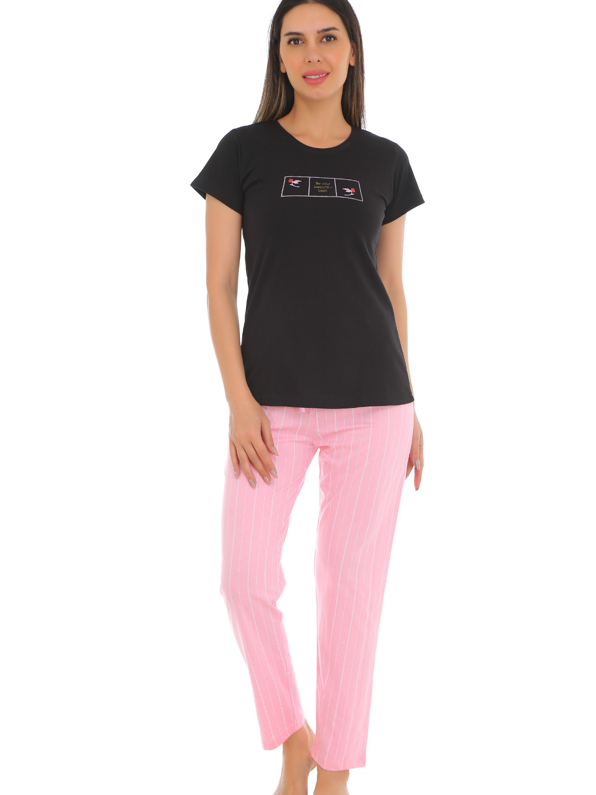 Hosiery T-Shirt Pyjama Set