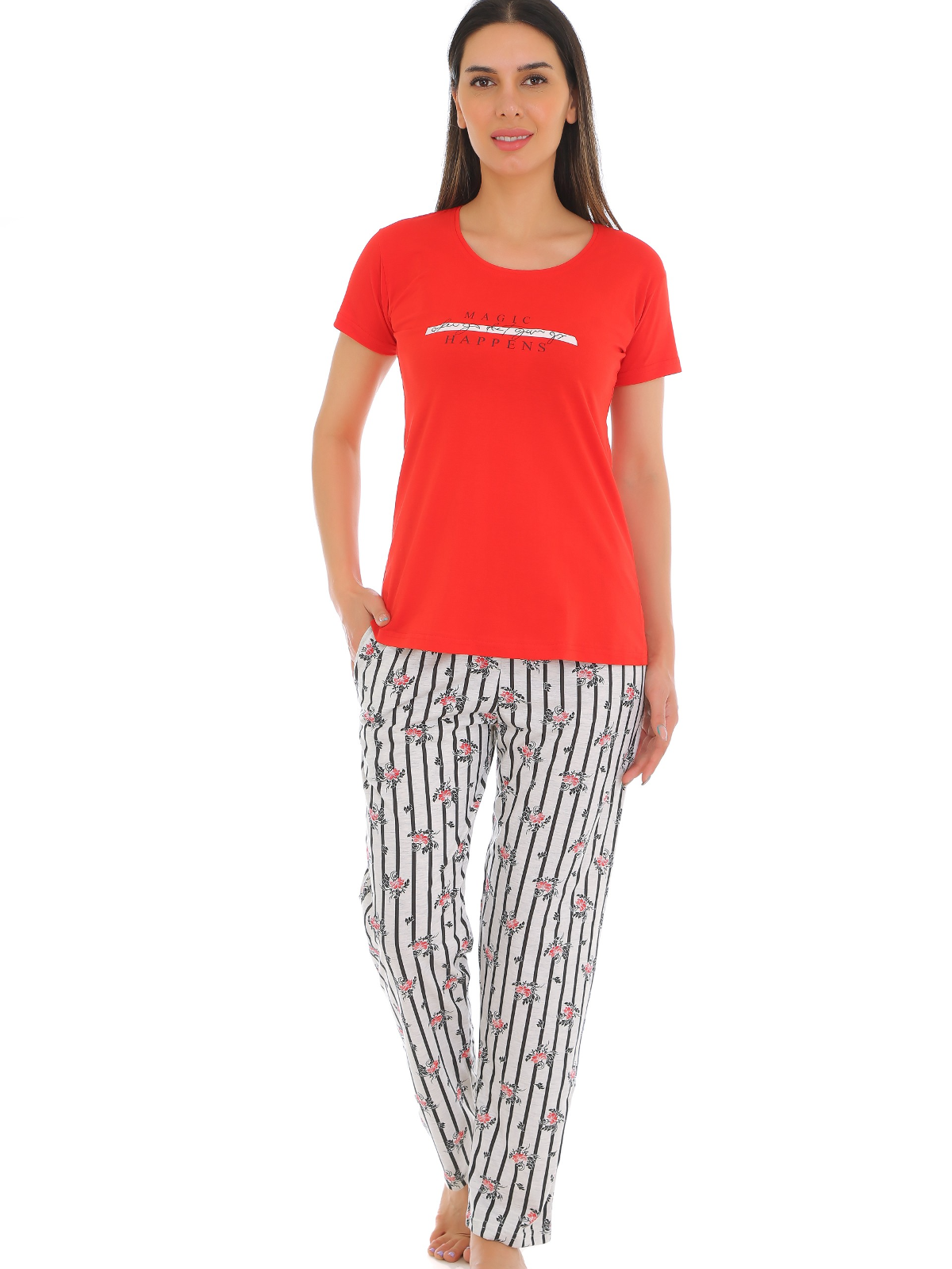 Hosiery T-Shirt Pyjama Set