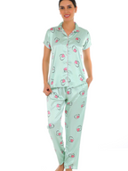 Satin T-Shirt Pyjama Set