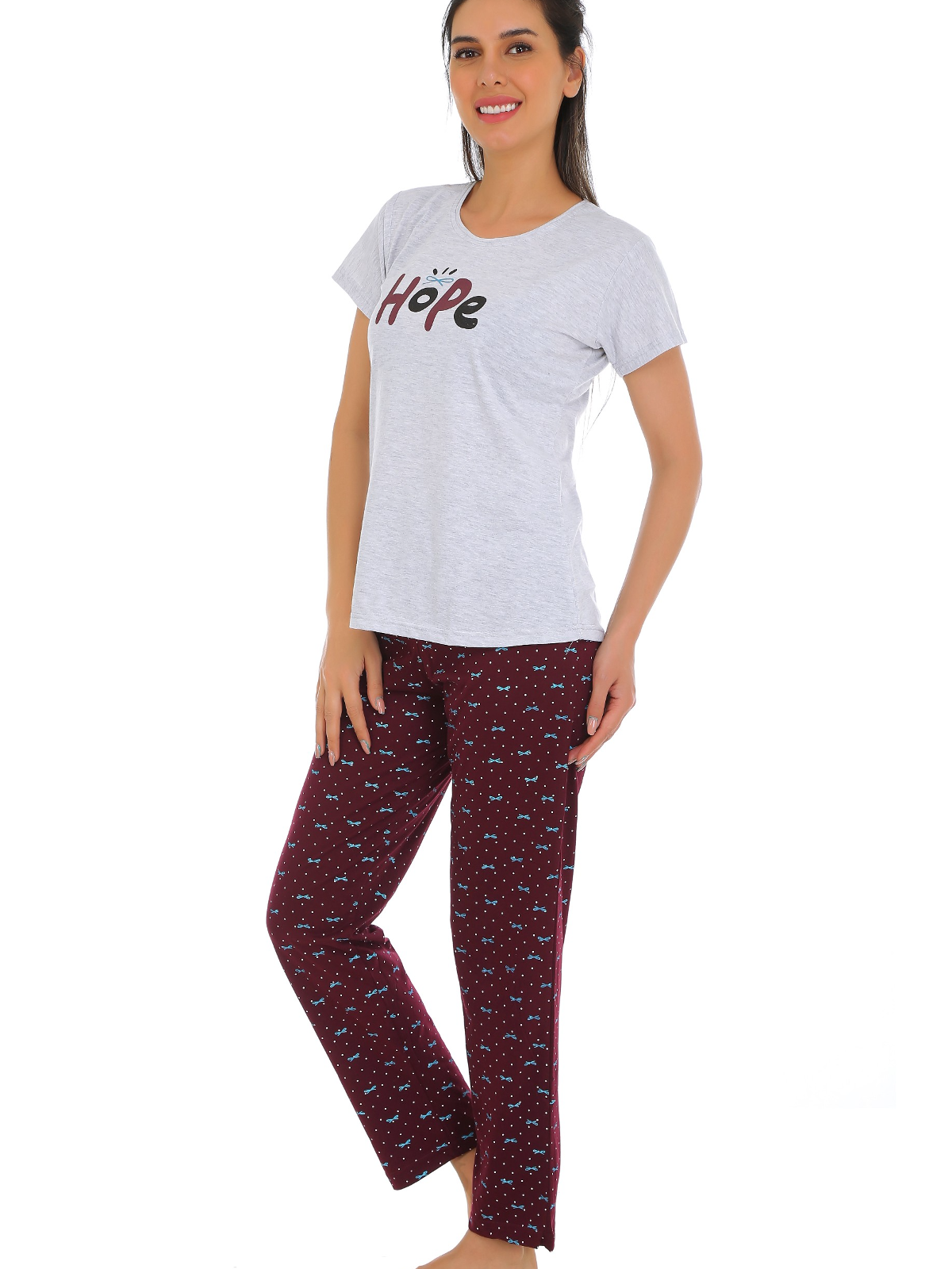 Hope T-Shirt With Pyjama Set