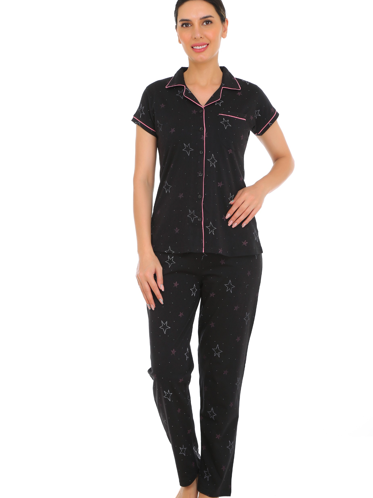 Hosiery T-Shirt Pyjama Set