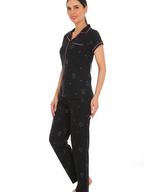 Midnight Comfort Button Down PJs