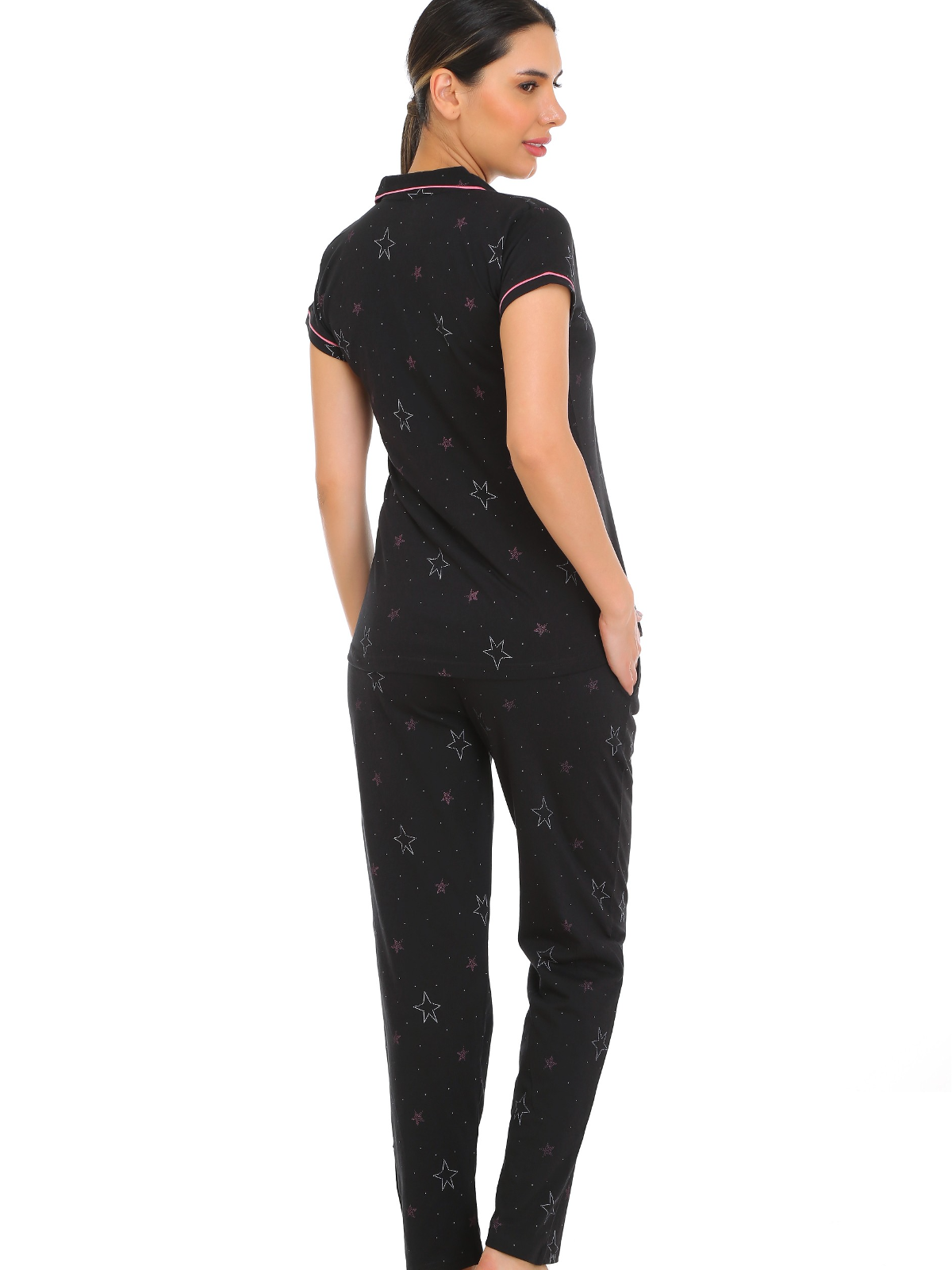 Midnight Comfort Button Down PJs