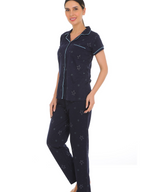 Snug Button-Front Pajama Set