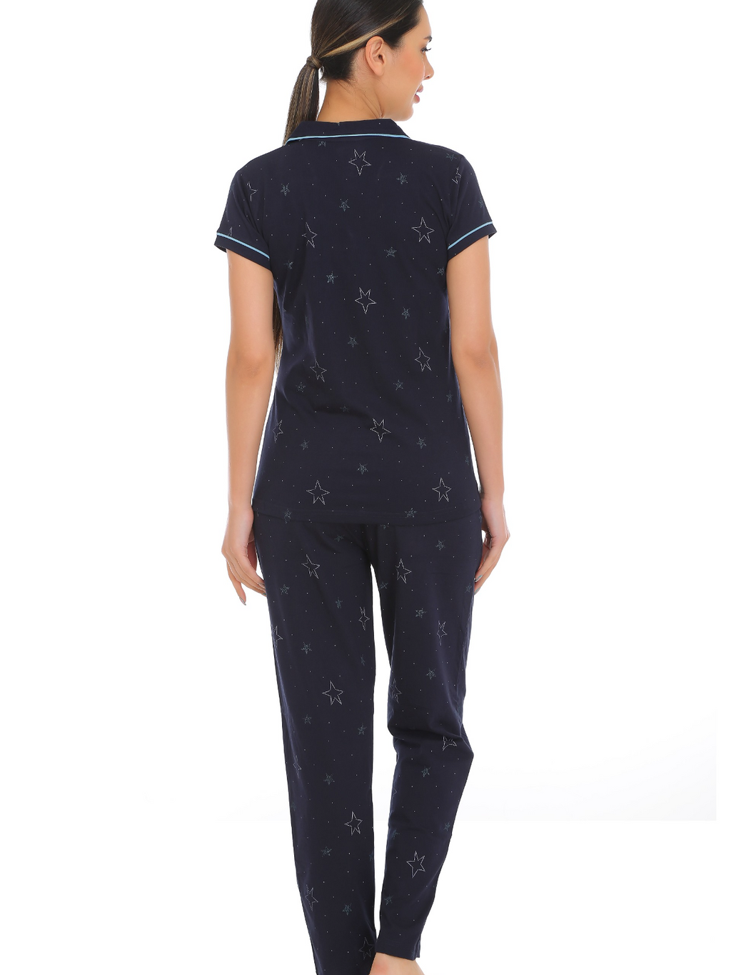 Snug Button-Front Pajama Set