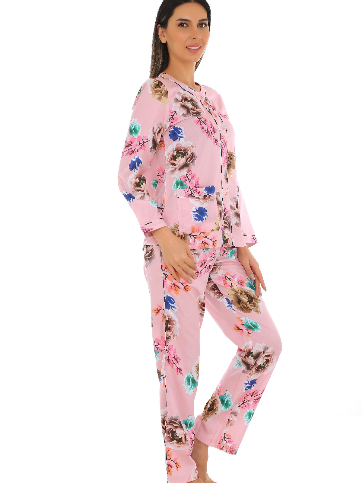 BLOSSOM HENLEY COLLAR LOUNGE WEAR