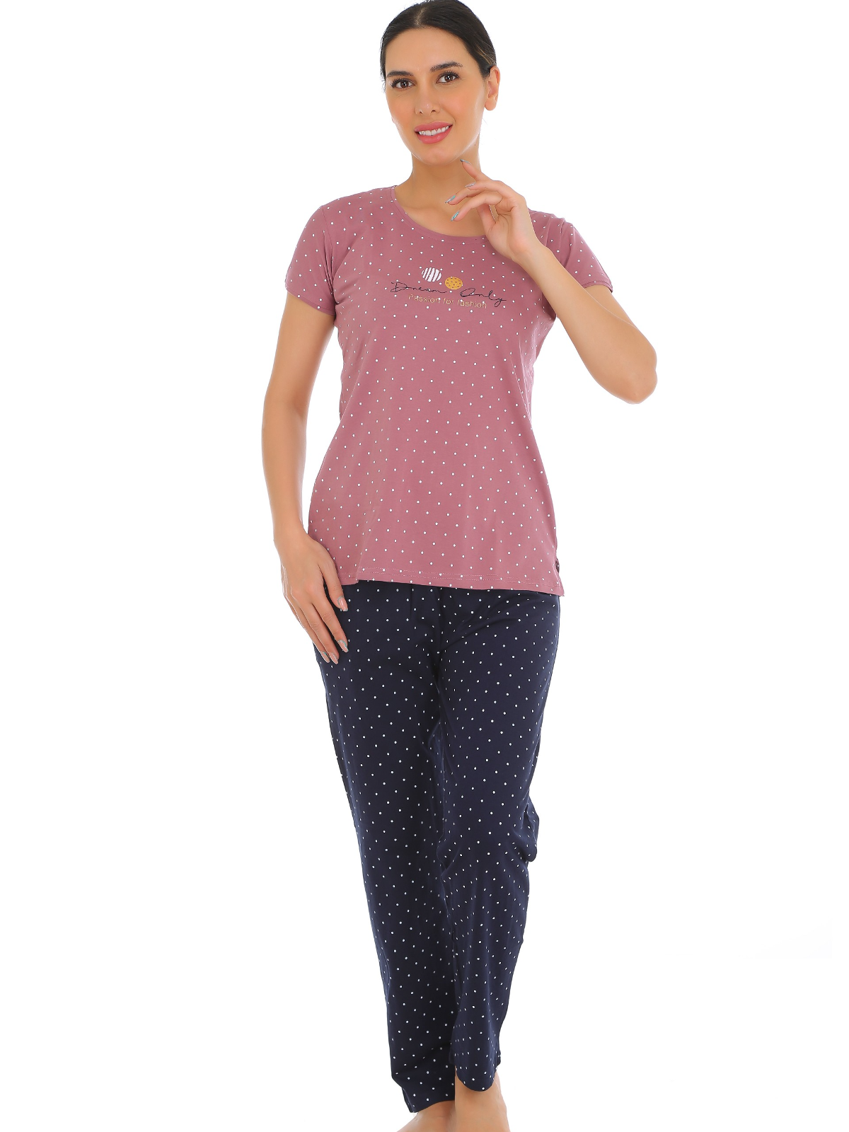 Hosiery T-Shirt Pyjama Set