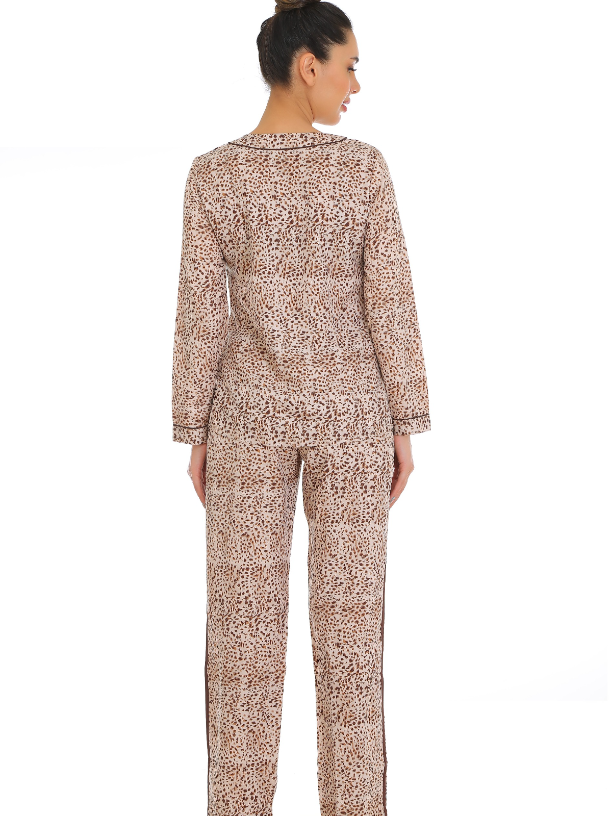 Henley collar luxe nightwear